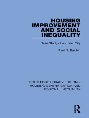 cover image of Housing Improvement and Social Inequality